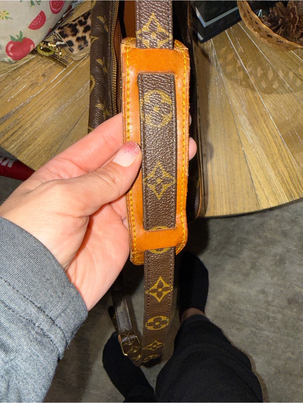 Louis Vuitton Monogram Canvas Adjustable Shoulder Strap in Brown and Tan - Picture 7 of 8